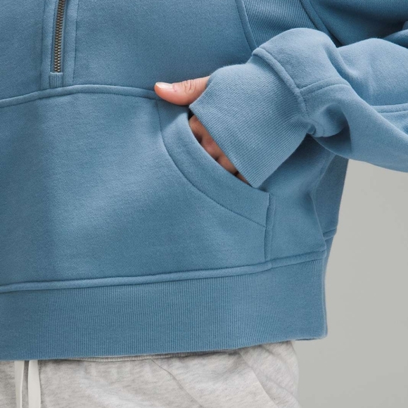 Lululemon Scuba Oversized Funnel Neck Half Zip Utility Blue - Picture 5 of 11